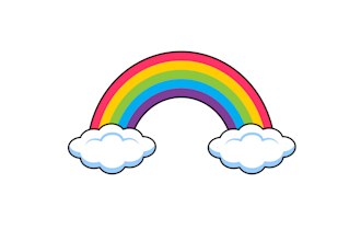 create creative and good looking rainbow  logo design