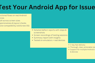 do functional testing of your android app on devices