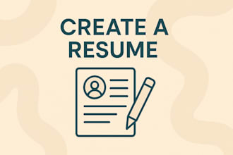 create a professional and modern CV or resume