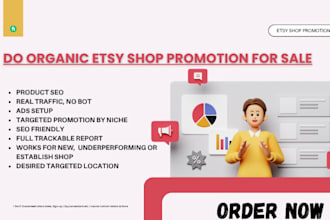 drive real targeted audience to your etsy shop to boost views and sale