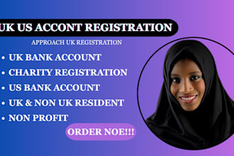 open a UK or USA bank account for your charity non profit organization