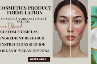 formulate organic, natural cosmetics and skin care products