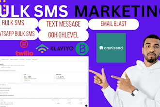 do whastapp bulk text message marketing, send bulk SMS campaigns and email blast