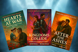 design fantasy ebook , kdp book and romantic book cover