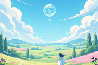 draw beautiful flat landscape illustration art