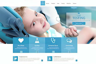 build dna testing website drug testing website paternity website doctor website
