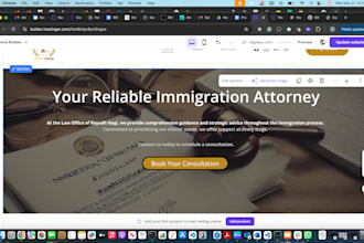 build a legal landing page with calendly