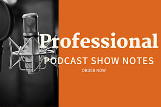 writing podcast show notes that boost SEO