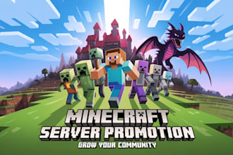 minecraft server promotion, server advertisement to get active players