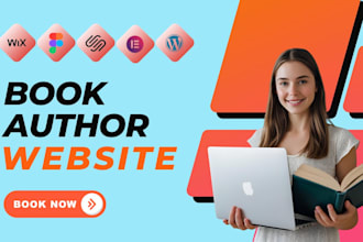 build a professional book author website, ebook author website design