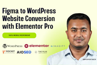 convert figma to wordpress with elementor pro