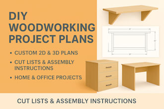 make plans for DIY woodworking projects for homes and offices