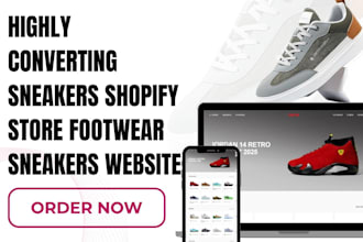 design sneakers shopify store footwear dropshipping shoe store sneakers website
