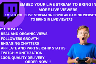 do twitch channel promotion to boost views