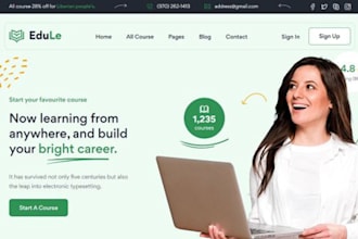 design educational website ims website elearning website