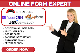 create or fix jet form builder fluent crm pro fluent form ninja form wpforms va