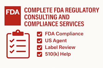provide complete fda regulatory consulting and compliance services