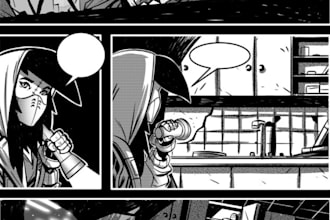 draw manga comic page comic artist manga storyboard manga art illustration