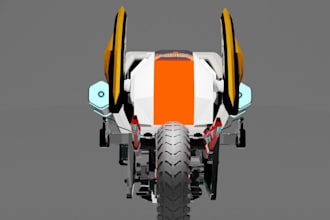 concept 3d automobile,futuristic bike,snow bike,crash guard,cargo bike,scooter