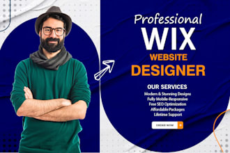 design or redesign a professional wix website or online store