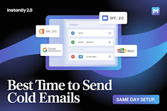 setup instantly ai for email cold and warmup email outreach