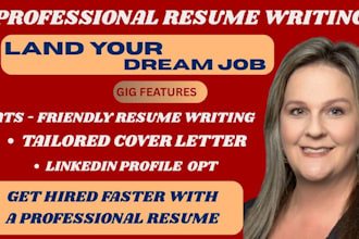 write your resume, cover letter, and linkedin profile
