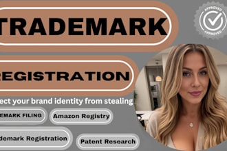 file uspto trademark registration, trademark research,and amazon brand registry