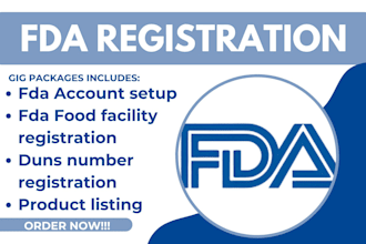 register your foreign facility with fda and be your US agent