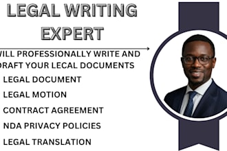 do legal document motion contract agreement nda  privacy policy  llc for USA UK