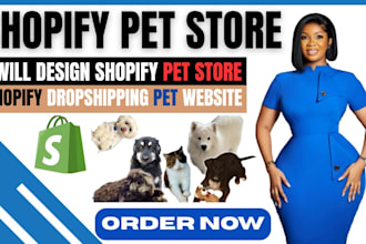 build shopify pet website pet shopify store design dropshipping pet website
