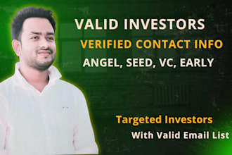 provide angel, vc, seed, and early stage investor leads