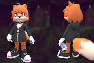 model and rig stylized low poly 3d character for games and animation in blender