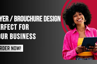 design flyers,  brochure, marketing flyer, business flyer or leaflet