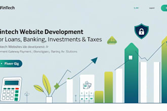 build fintech loan ,tax, banking website, ui ux landing page mortgage, home loan