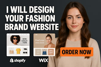 build a professional shopify clothing brand website that drives sales and boosts