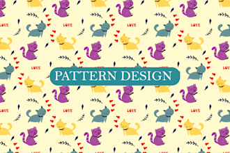 design logo initials seamless luxury patterns