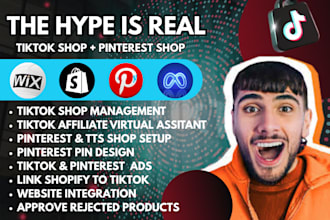 fix tik tok shop syncing, pinterest shop marketing, shopify social media manager