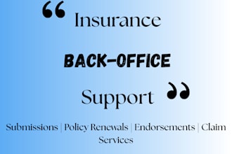 provide insurance claim support and admin services