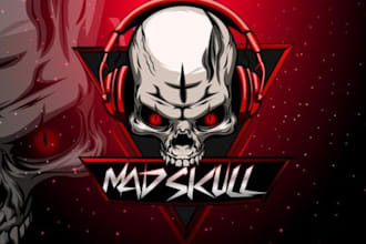 custom gaming mascots and esports team logo for streamers and content creators