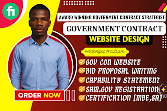 design government contract website to win bid proposal, rfp on sam gov, mbe, 8a