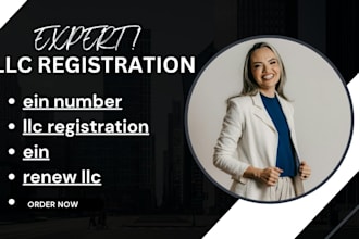 manage US llc registration, ein numbers, boi filing, or llc renewal