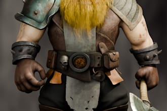 create 3d model character for games