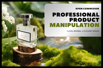 do professional product photo manipulation and creative visual design