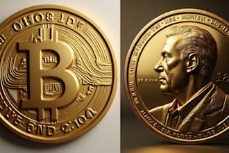 sculpt 3d coin models for nft, 3d printing, cnc model, coin for stl 3d print