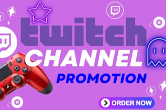 do twitch channel promotion to bring in live viewers and chatters