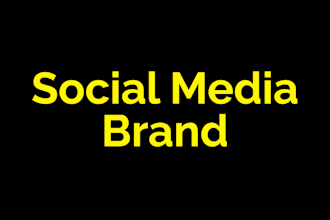 design a professional social media brand kit and  instagram identity