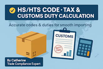 provide accurate hs codes and import duty calculation for any product
