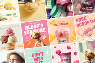 create engaging ad creatives, and marketing visuals for facebook, instagram