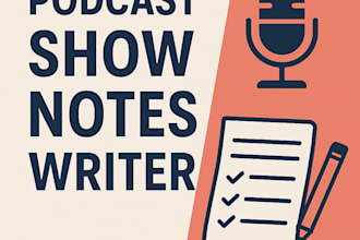 make podcast show notes