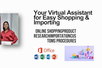 virtual assistant for online shopping, product sourcing